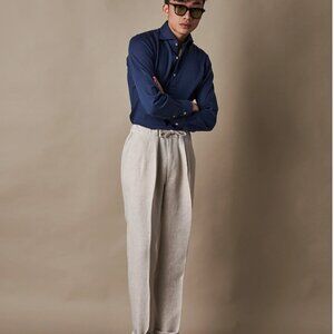 INFORMALE Melbourne Linen Drawstring Trouser